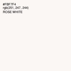 #FBF7F4 - Rose White Color Image
